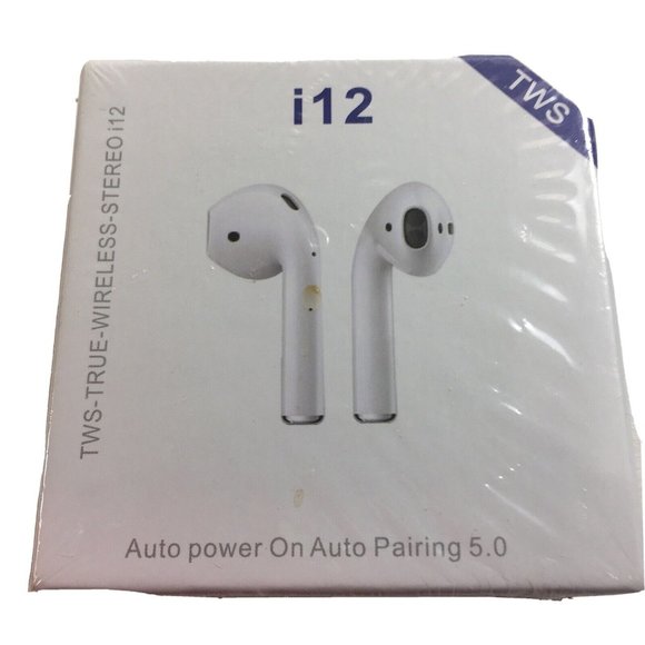 TWS i12 Wireless Headphones White Bluetooth 5.0 Single Earbuds Stereo
